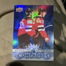 Upper Deck 2025-26 Series 1 Compadres Jack & Luke Hughes New Jersey Devils CM-5