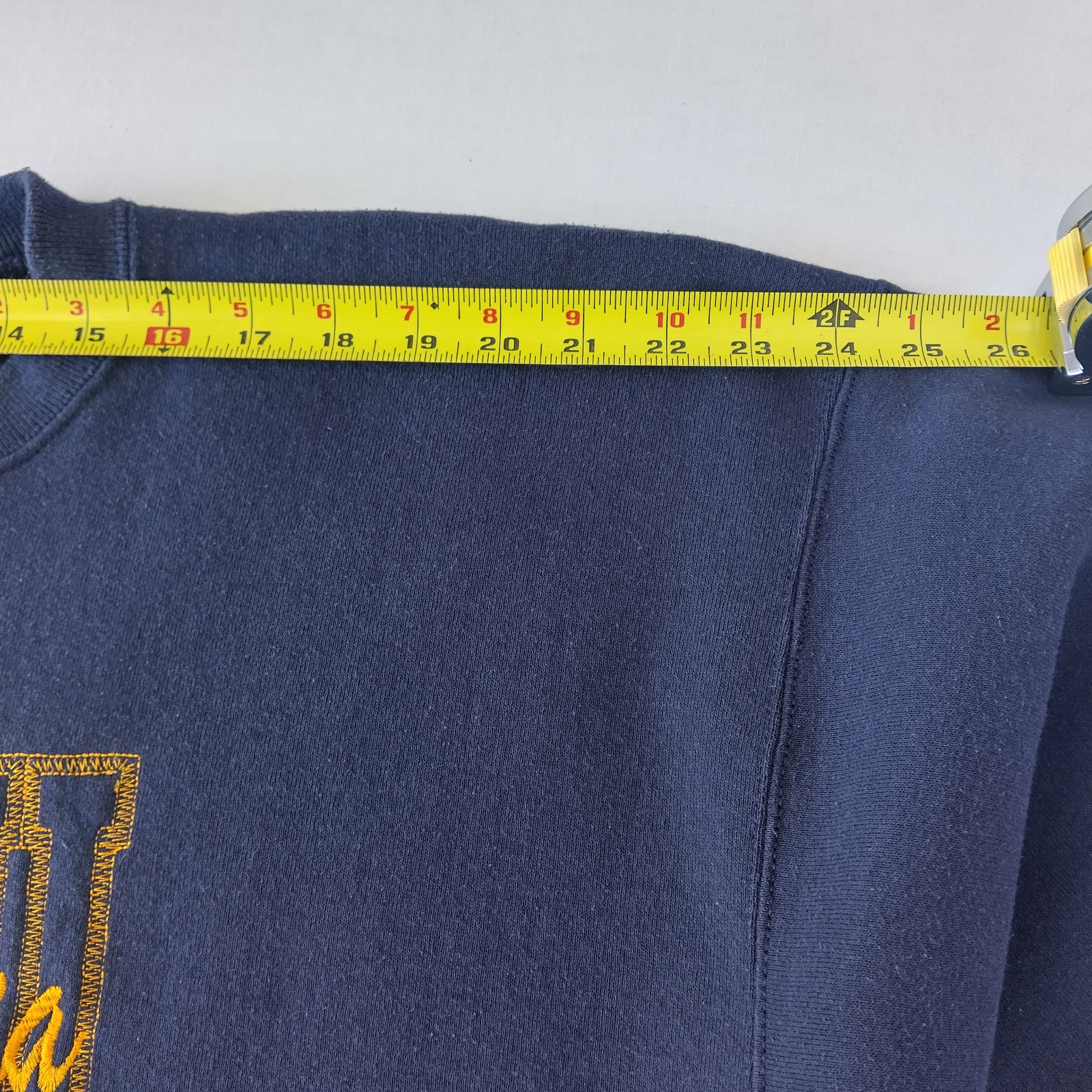 West Virginia University Lee Heavyweight Blue/Gold Sweatshirt embroidered XL thumbnail 20