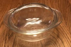 Vintage PYREX #022 Clear Glass 1 Quart Casserole Bowl With Pyrex Lid 682-C