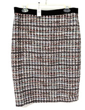 Talbots Womens Color Tweed Skirt Straight Pencil Women Sz 8 Lined NWT