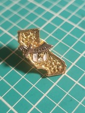 Vtg 1991 California Freemason Masonic Shriner Ben Ali Gold Tone Lapel Pin