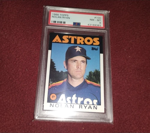 1986 Topps - Nolan Ryan #100 PSA 8 Houston Astros HOF