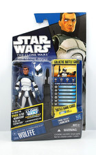 Star Wars The Clone Wars CW48 Clone Commander Wolffe New on Sealed Blister Card