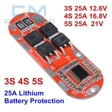3S/4S/5S 25A 18650 Li-ion Lithium Battery Protection BMS Circuit Charging Board
