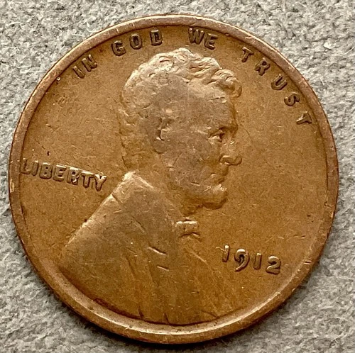 1912p  Lincoln Wheat Cent - [F] Fine - Better Grade ~ B875