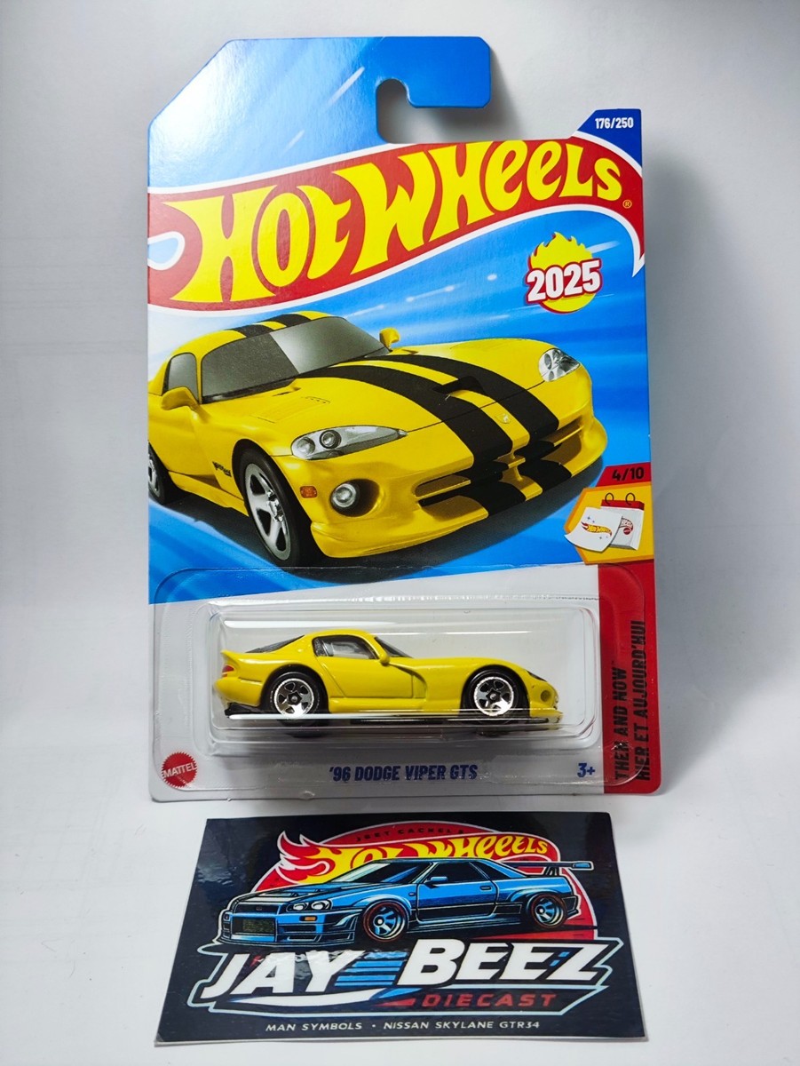 Hot Wheels 2025 NEW Case P '96 Dodge Viper GTS Yellow (Promo