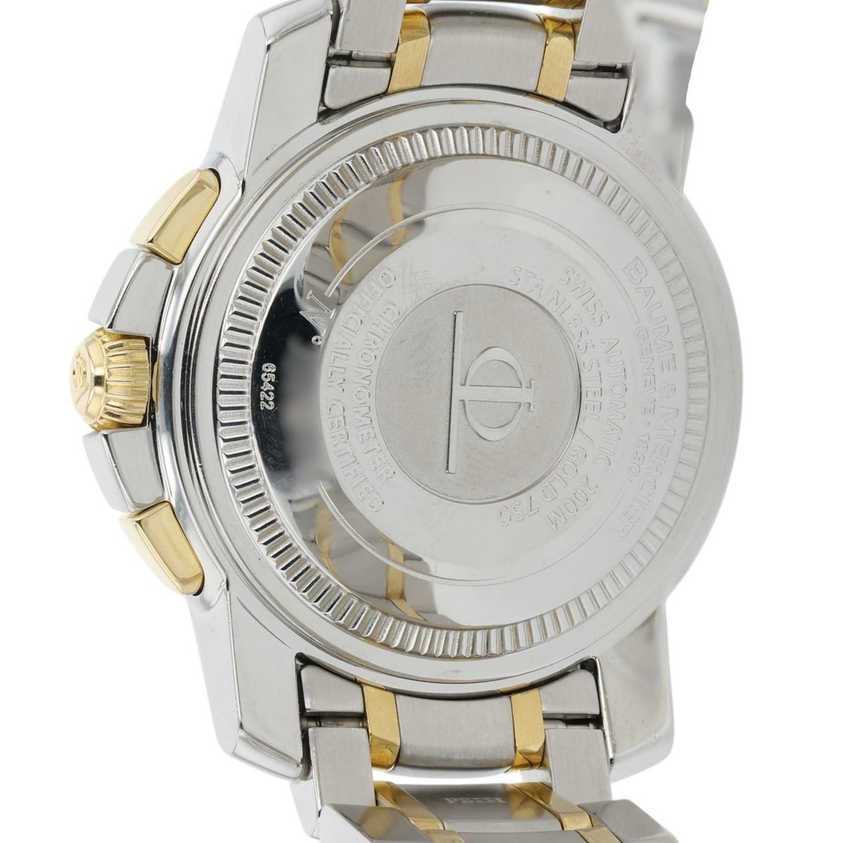 Baume & Mercier Capeland S White Dial Gold & Steel 40mm Automatic