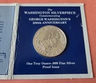 1982 Washington 250th Anniversary Silver Piece 1 Troy Oz  OUNCE Silver Round