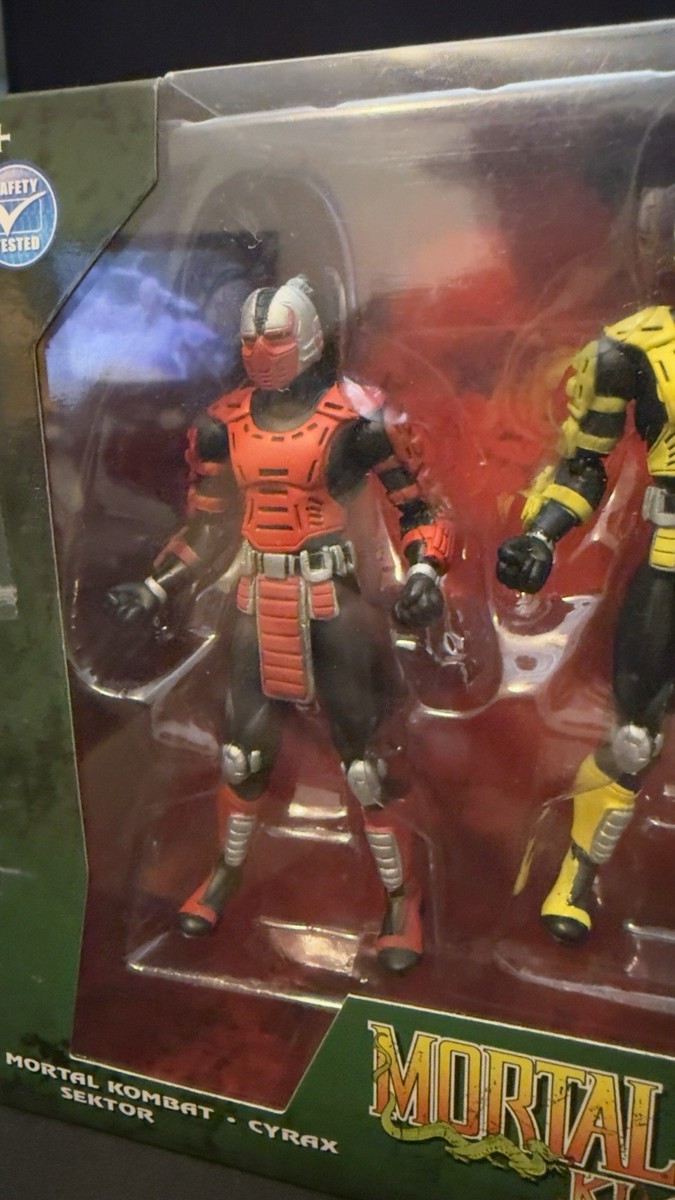 Mortal Kombat Klassic Cyrax Sektor Smoke 3-Pack Jazwares NEW