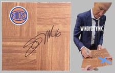 STEVE NOVAK SIGNED NEW YORK KNICKS 12x12 FLOORBOARD MARQUETTE w/EXACT PROOF!