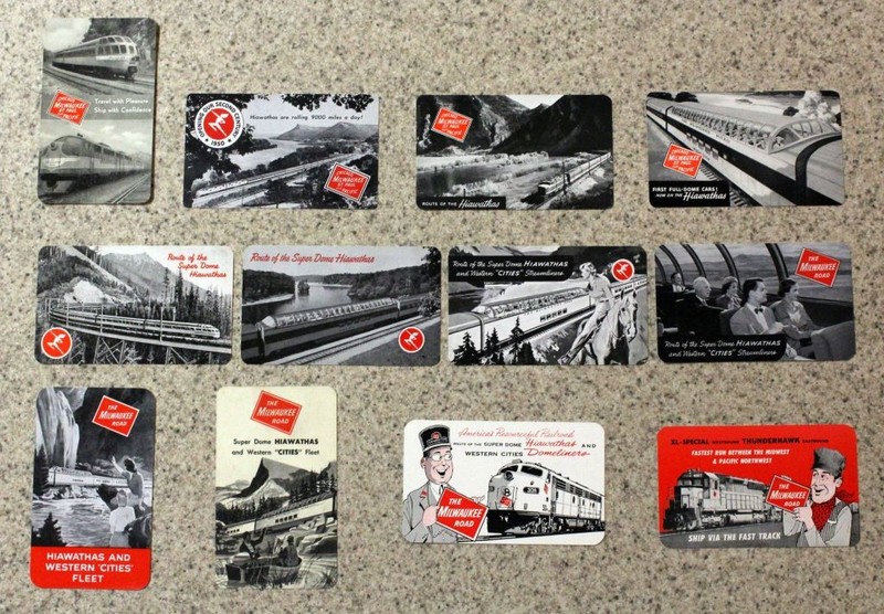 Twelve (12) Milwaukee Road (C.M.St.P.&P. RR) pocket calendars