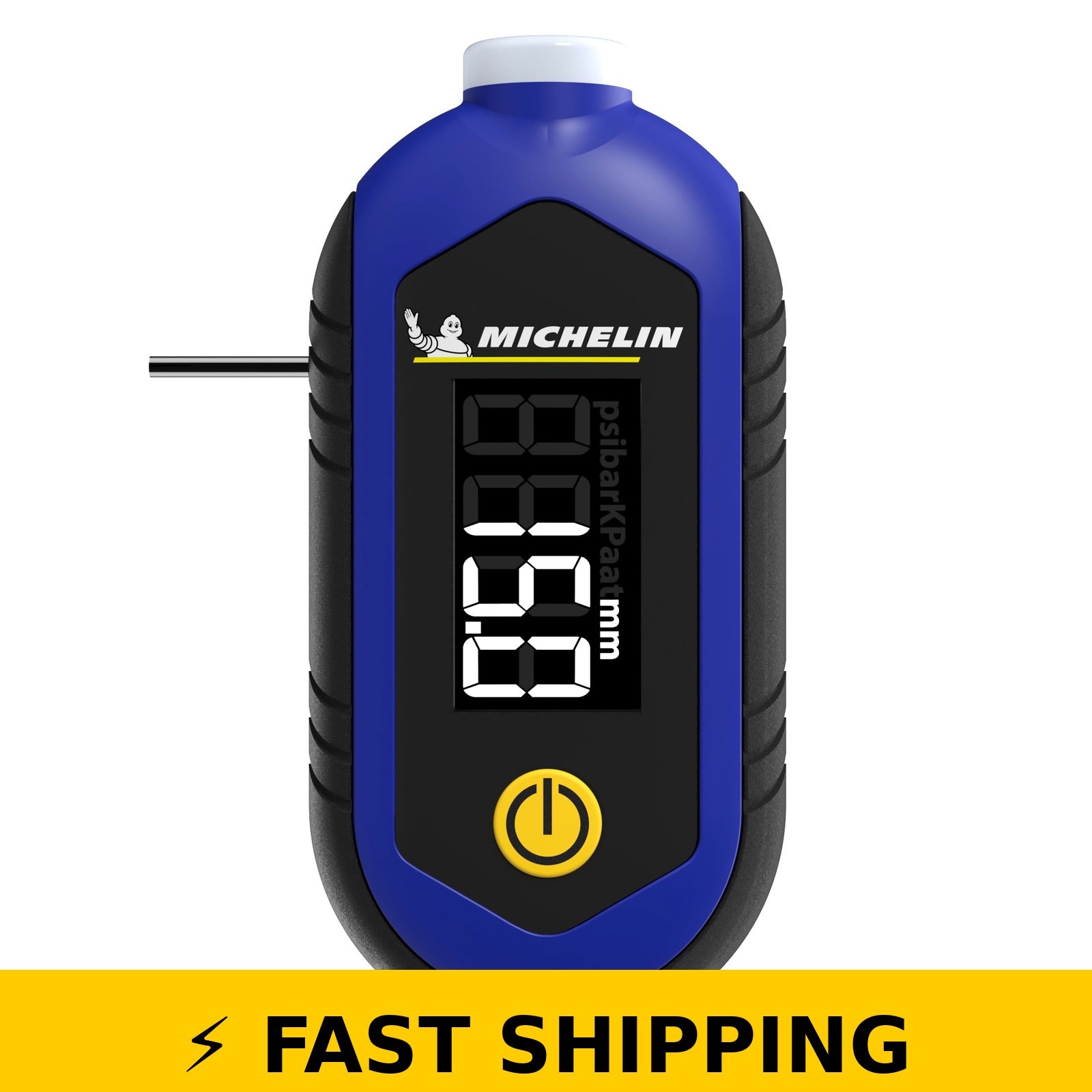 Tire Pressure and Tread Depth Gauge with Alarm