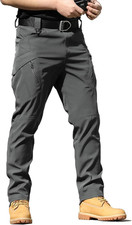 Men'S Tactical Cargo Pants Stretch Ripstop Lightweight Waterproof Multi Pockets