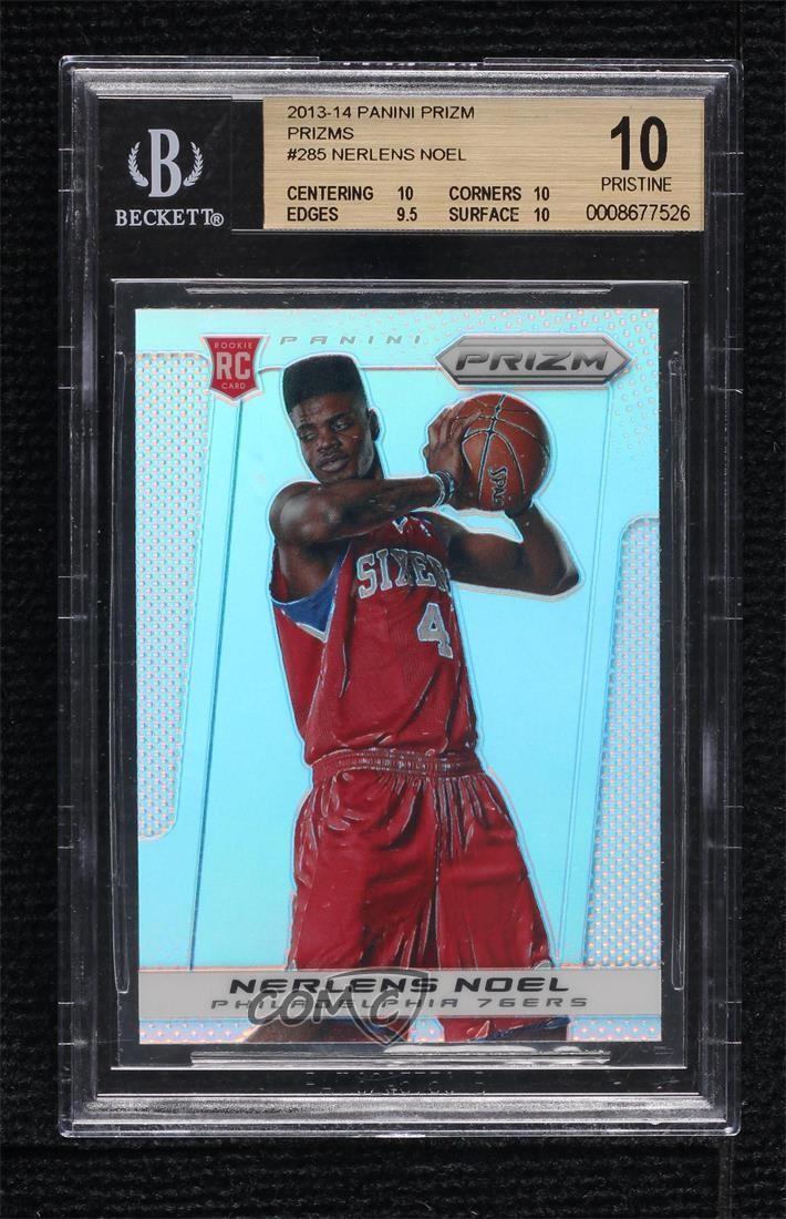 2013-14 Panini Prizm Silver Nerlens Noel #285 BGS 10 PRISTINE Rookie RC h8k