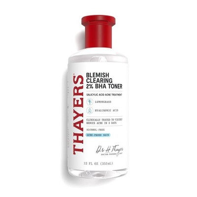 Thayers Blemish Clearing Salicylic Acid Toner, Acne Treatment Face Toner with 2%