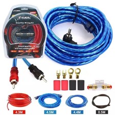 2300W 4 Gauge Car Audio Cable Kit Amplifier Install Amp RCA Subwoofer Sub Wiring