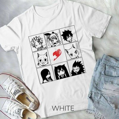 Fairy Tail Gajeel Redfox Iron Dragon Slayer Anime Gift Unisex T-Shirt White