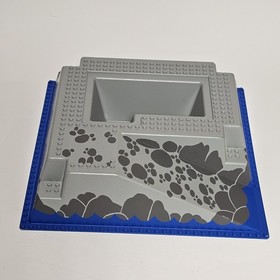 Lego Gray Blue Raised Baseplate - El Dorado Fort 6276/Trading Post Lego 6277