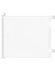 Retractable Baby Gate for Stairs & Doorways, 55" Wide x 33.6" Tall Easy Installa