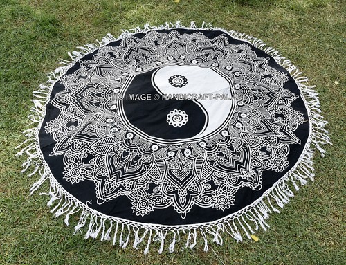 Mandala mprmé Décor Plage Jeté de Lt Rond Gland Dentelle Tapssere