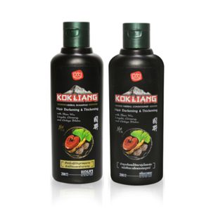 Set 200ml Kok Liang Hair Darkening Thickening Natural Herbal Shampoo Conditioner 8850602022021 Ebay