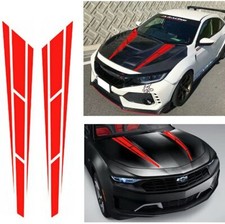 2x Car Hood Racing Stripe 4.5 X 31.5 Decals Vinyl Bonnet Sticker Waterproof