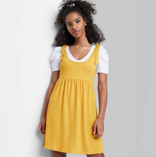 Women's Sleeveless Tie-Strap Babydoll 