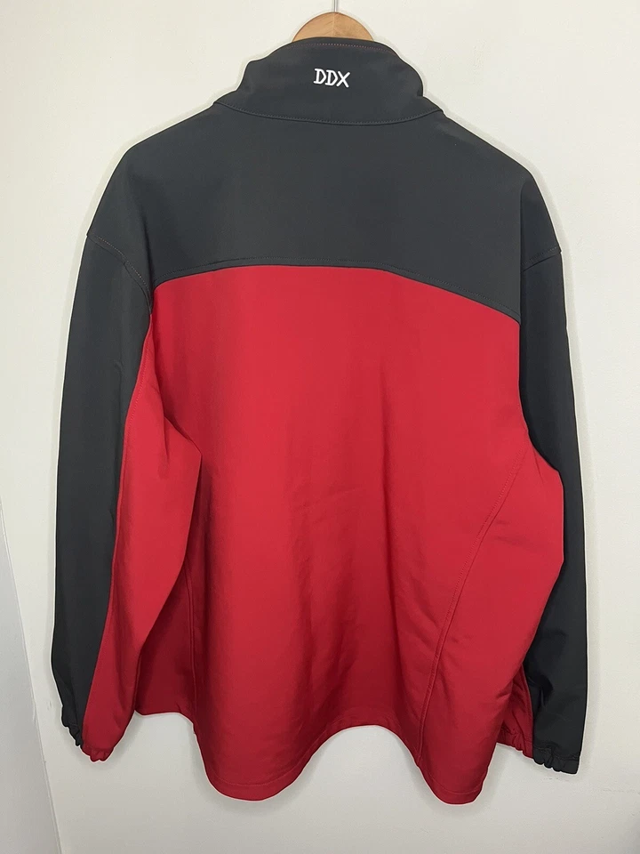 Dri Duck DDX SoftShell Jacket Full-Zip Men’s 2XL Red Gray Rain Resistant XXL - Image 2 of 4