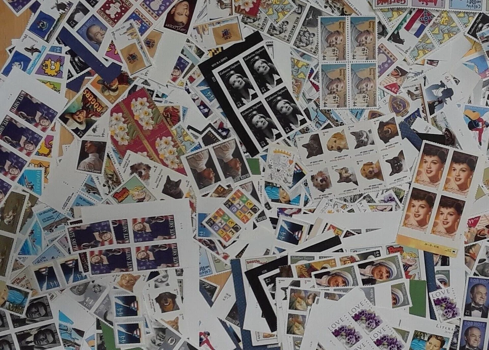 Mixed 50 of New/Usable Multiples, Strips & Singles of 44¢ US Postage Stamps USA - Image 2 of 4