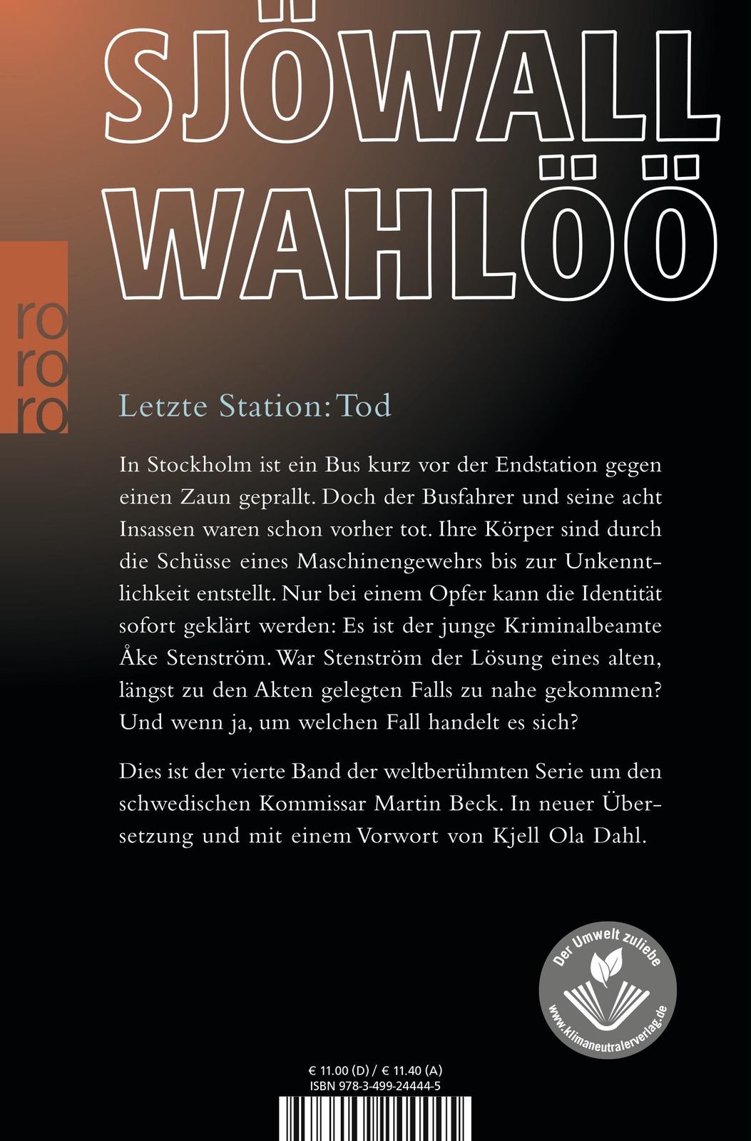 Thumbnail - Endstation Für Neun Per Wahlöö