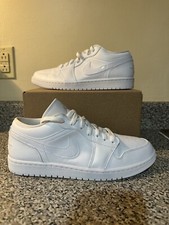 Nike Air Jordan 1 Low 'Triple White' DV0990 111 Women's Size 11.5 Men's 10
