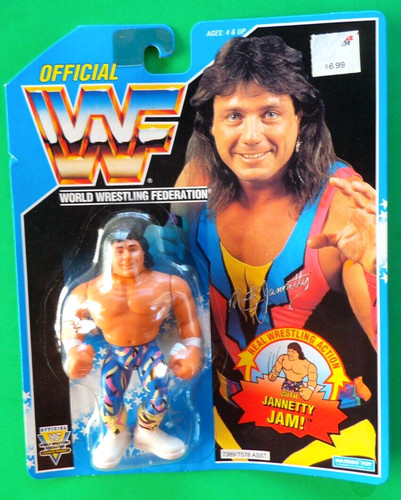 Hasbro WWF Series 10 Marty Jannetty Wrestler Actio...