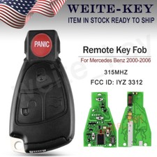For Mercedes Benz Keyless Remote Fob 4b Uncut Key Blade - Iyz 3312 5wk47282 For Mercedes Benz Keyless Remote Fob 4b Uncut Key Blade - Iyz 3312 5wk47282