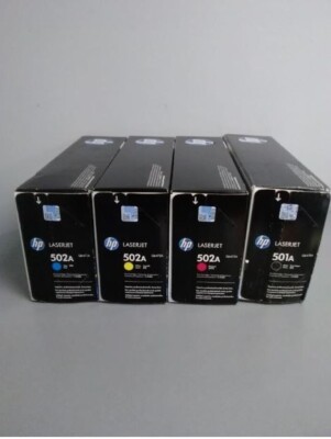 4 x Genuine HP Color LaserJet 3600n   Q6470A Q6471A Q6472A Q6473A HP 502A