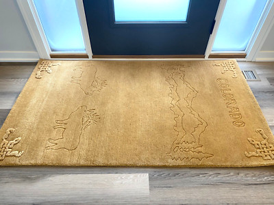 R2172 Gorgeous thick luxurious Tibetan Woolen Rug 3' X 5' hand knotted in Nepal