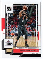22-23 Donruss Silver Press Proof #181 Marcus Morris Sr. - Los Angeles Clippers