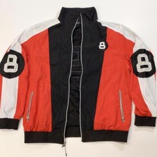 Men's Red and Multi Jacket