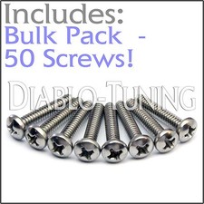 BULK PACK QTY 50 - Stainless Single Coil Pickup Screws For Fender Stratocaster