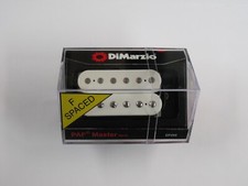 DiMarzio F-Spaced PAF Master Neck Humbucker White W/Chrome Poles DP 260