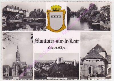 CPSM 41800 MONTOIRE SUR LE LOIRE Multivues 5 Ansichten Wappen Edt COMBIER ca1955