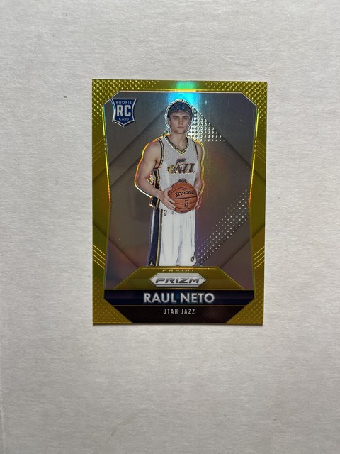 2015-16 Panini Prizm Raul Neto #318 Gold Prizms Rookie RC Refractor /10 Jazz