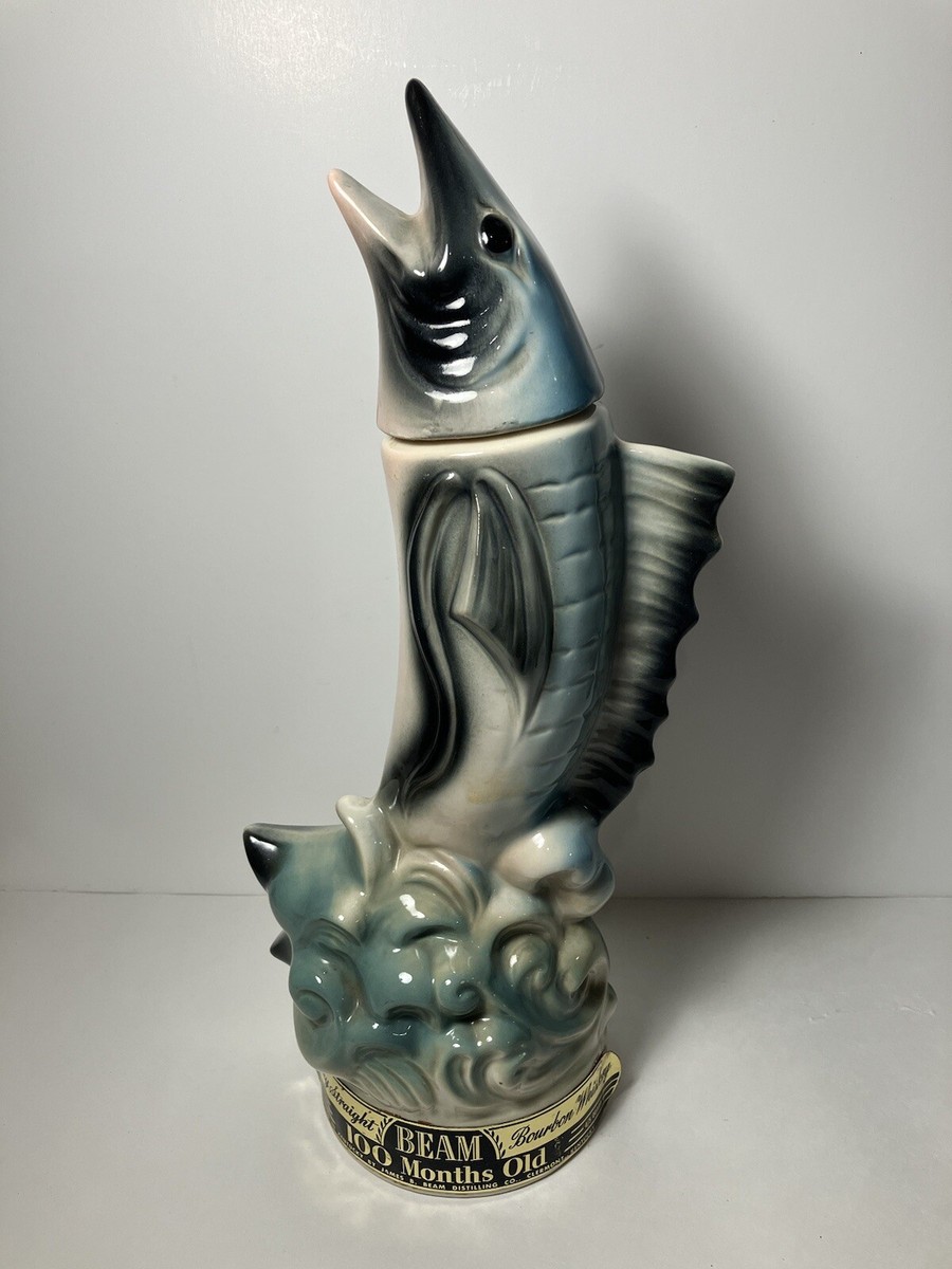 3代目ビン Jim Beam C. Miller Marlin Sailfish Whiskey Decanter 1957