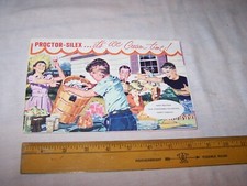 Vintage PROCTOR SILEX ICE CREAM FREEZER Instructions & Recipes