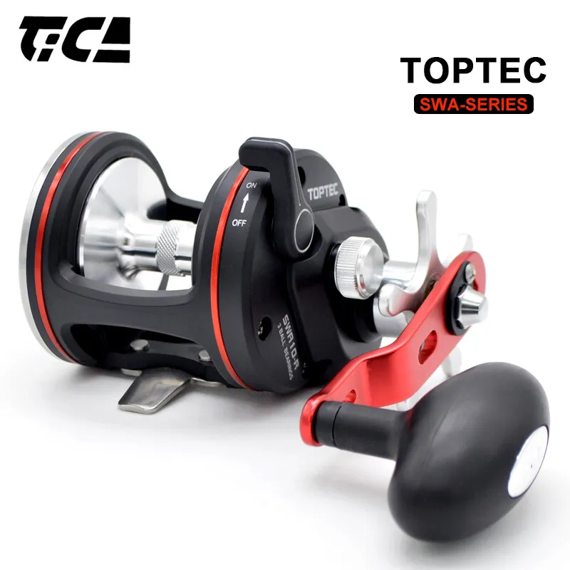 TICA TopTec Saltwater Trolling Fishing Reel Round Conventional Baitcasting  Reel