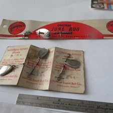 FISHING LURE STRIKE MASTER  JUNE BUG  AND 3 NATIONAL SPOONS IN THE ORIGINAL PACK
