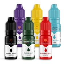 GoodBake Lebensmittelfarbe Weihnachten Set (6er Set), Zuckerfrei, vegan, Backen