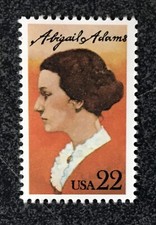 1985USA #2146 22c Abigail Adams - Single Stamp  Mint