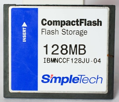 SimpleTech 128mb Compact Flash Karte.