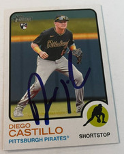 DIEGO CASTILLO SIGNED 2022 TOPPS HERITAGE BASEBALL CARD AUTO