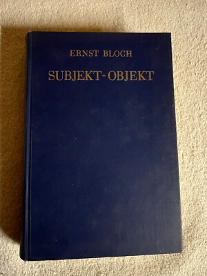 Subjekt - Objekt von Ernst Bloch |   Zustand gut